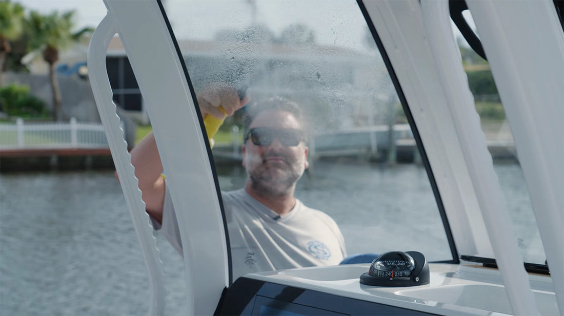 How to Keep Your Boat’s Glass and Vinyl Crystal Clear All Summer