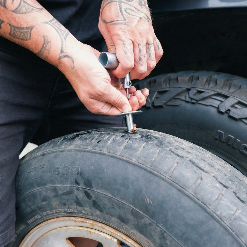 Step 2 - Clean the puncture hole