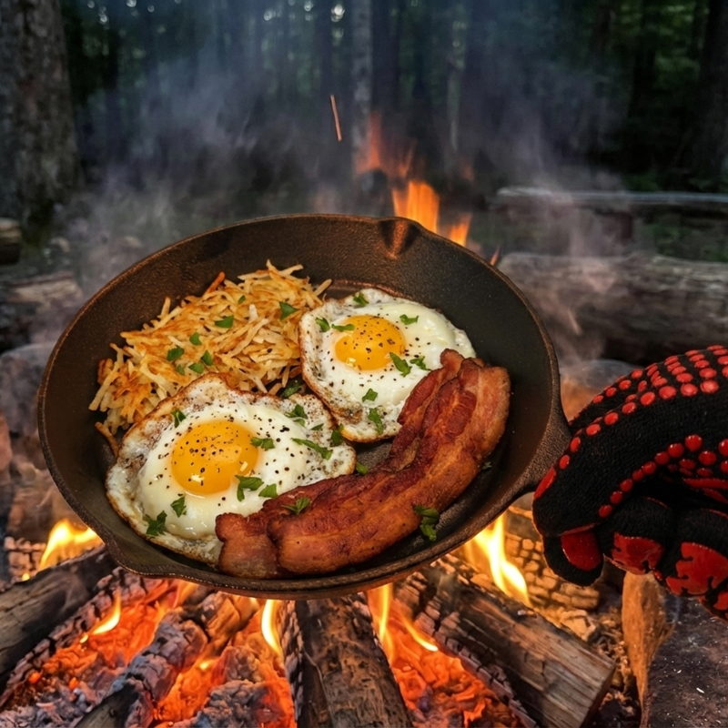Easy Breakfast & Prep Meals on the Fire