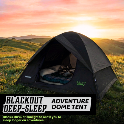 Lightweight Blackout Dome Camping Tent - 4 Person