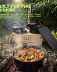 10pc Cast Iron Campfire Cook Set