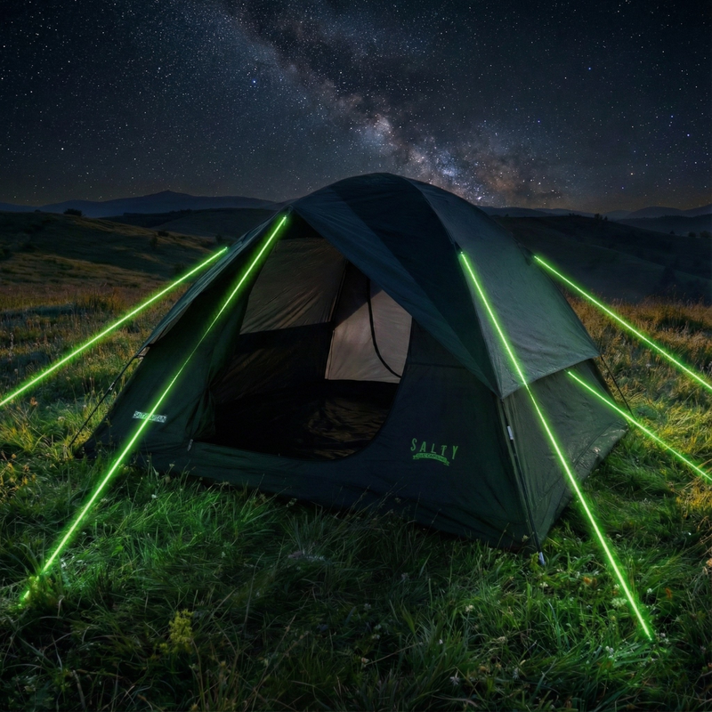 High-Visibility Reflective Guy Lines