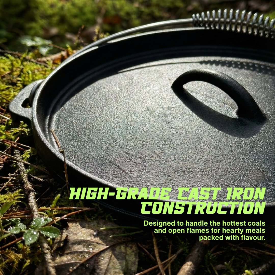 10pc Cast Iron Campfire Cook Set