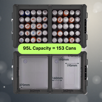 95L Dual-zone Portable Fridge