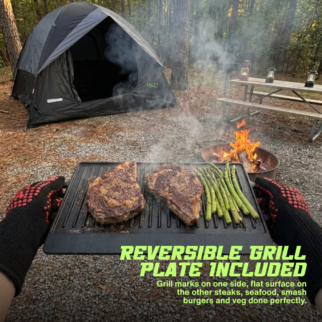 10pc Cast Iron Campfire Cook Set