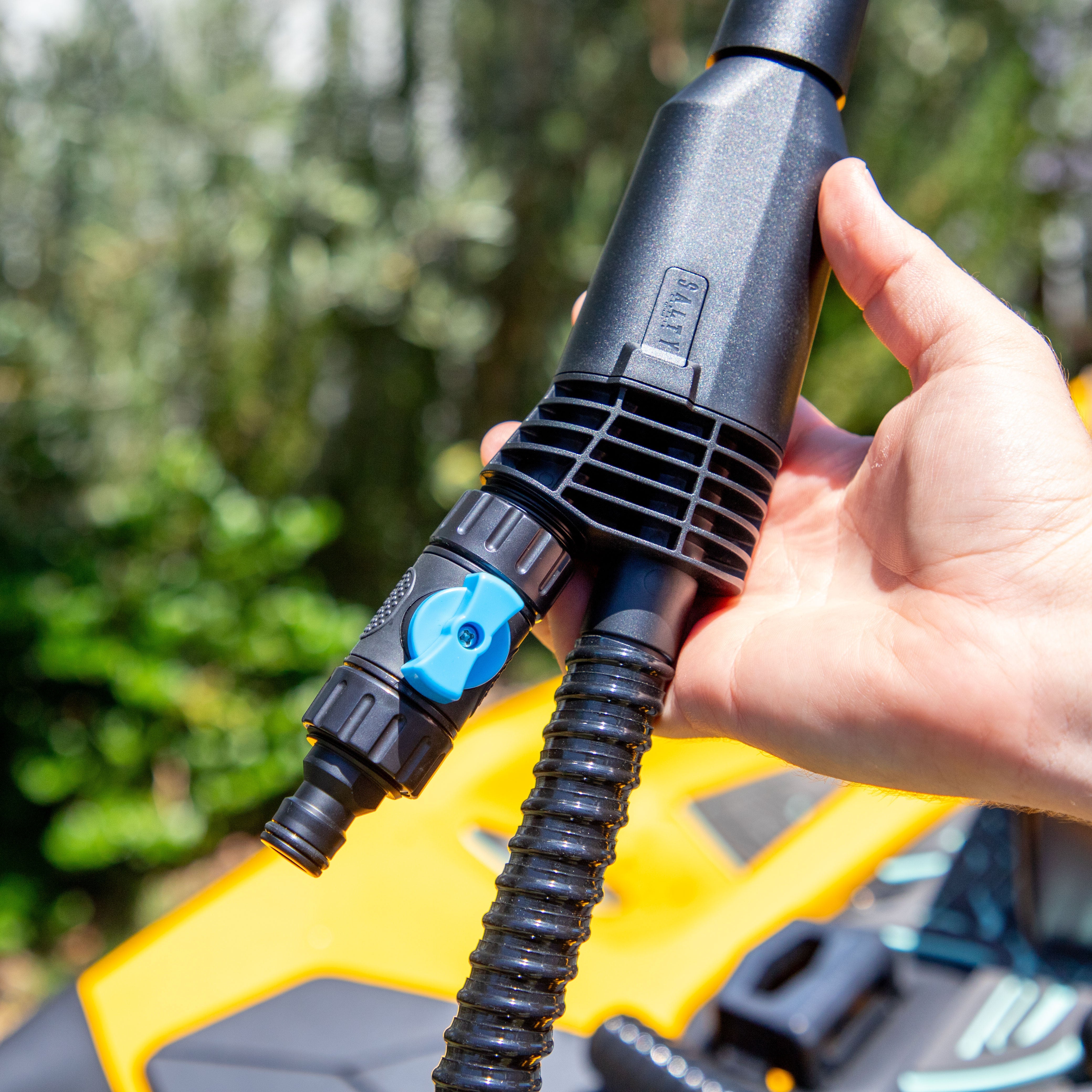 Salty Captain FlowVac Water Vacuum – No-Electricity Suction For Boats, Pools, Garages & More
