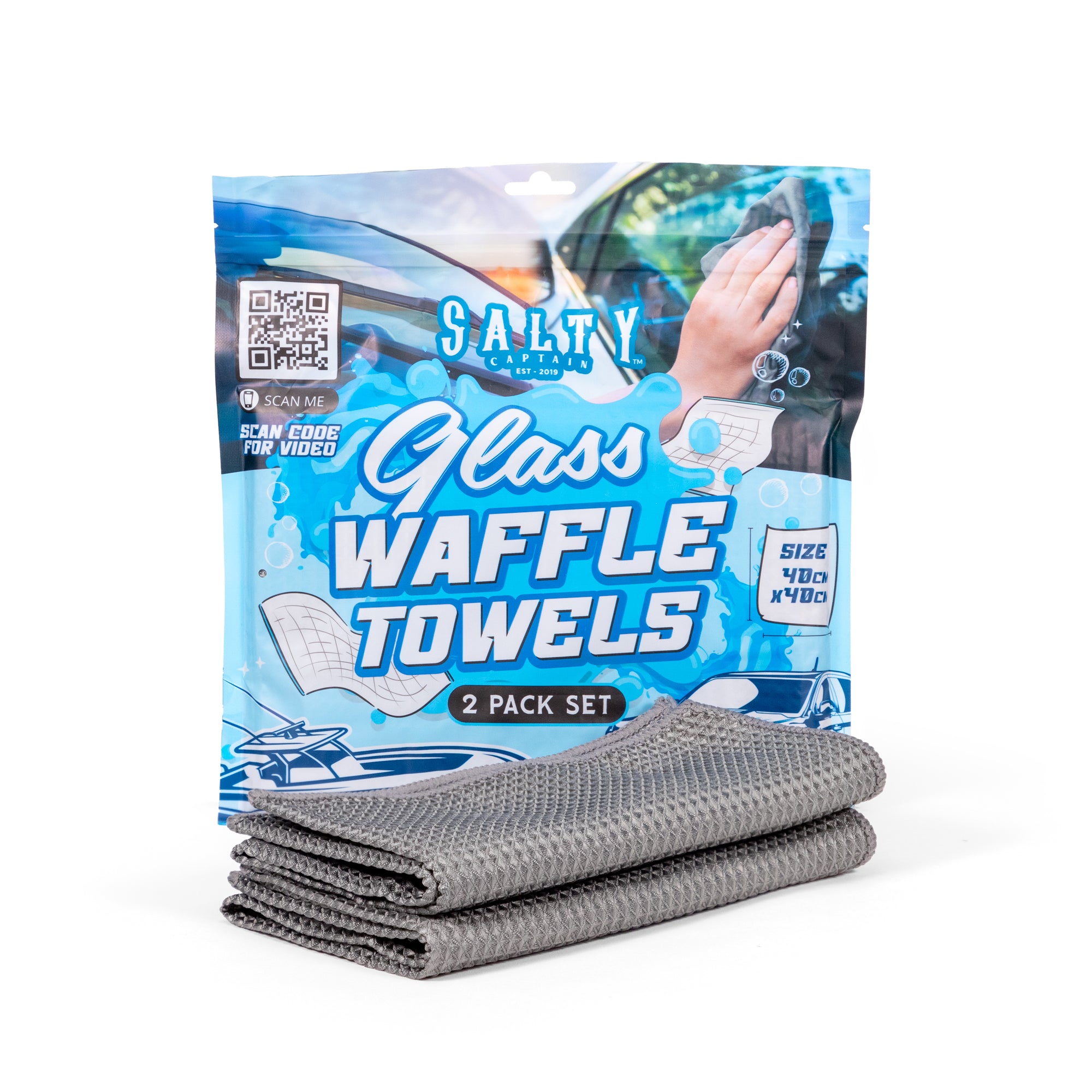 Microfibre Glass Waffle Towel