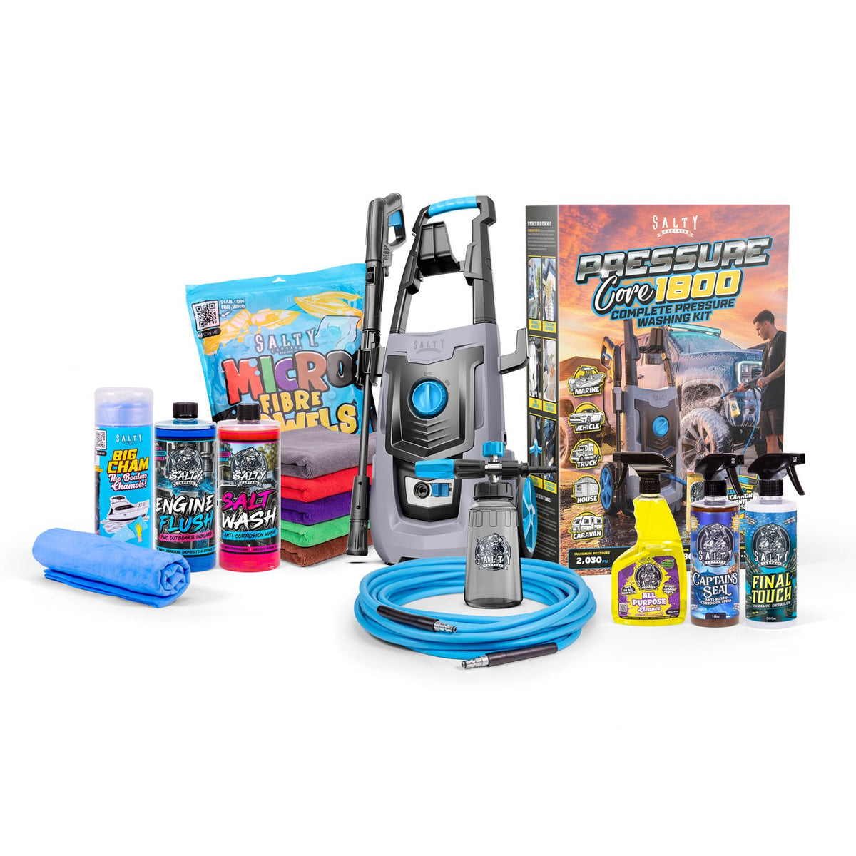 Pressure-Core Pressure Washer 1800 + Marine Wash Pack