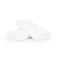 2x White Polish Towels 