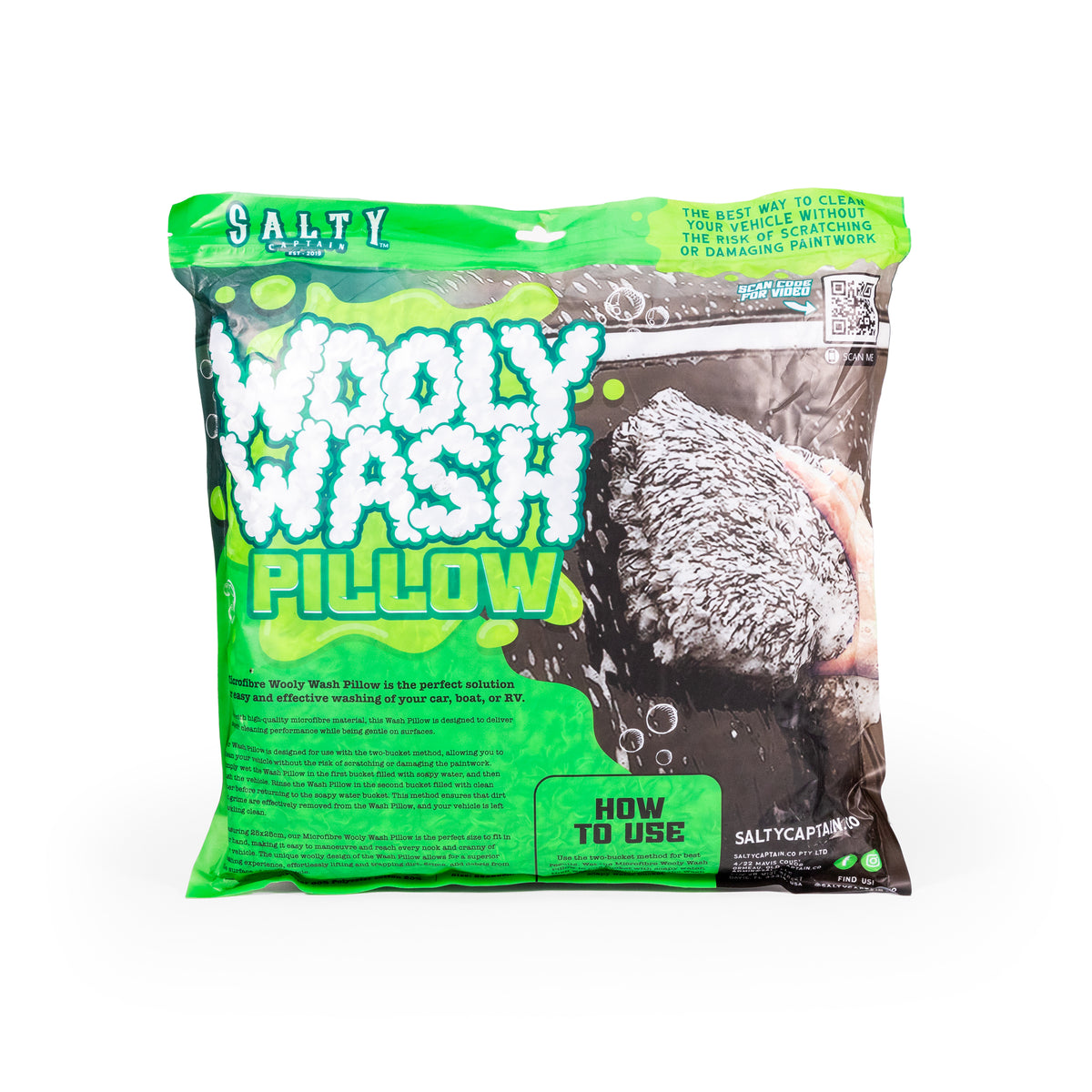 Wooly Wash | XL Microfiber Wash Pillow